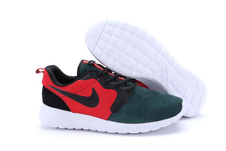 Nike Rosherun Hyp Prs Qs Fur Rouge Vert Chaussures Noires